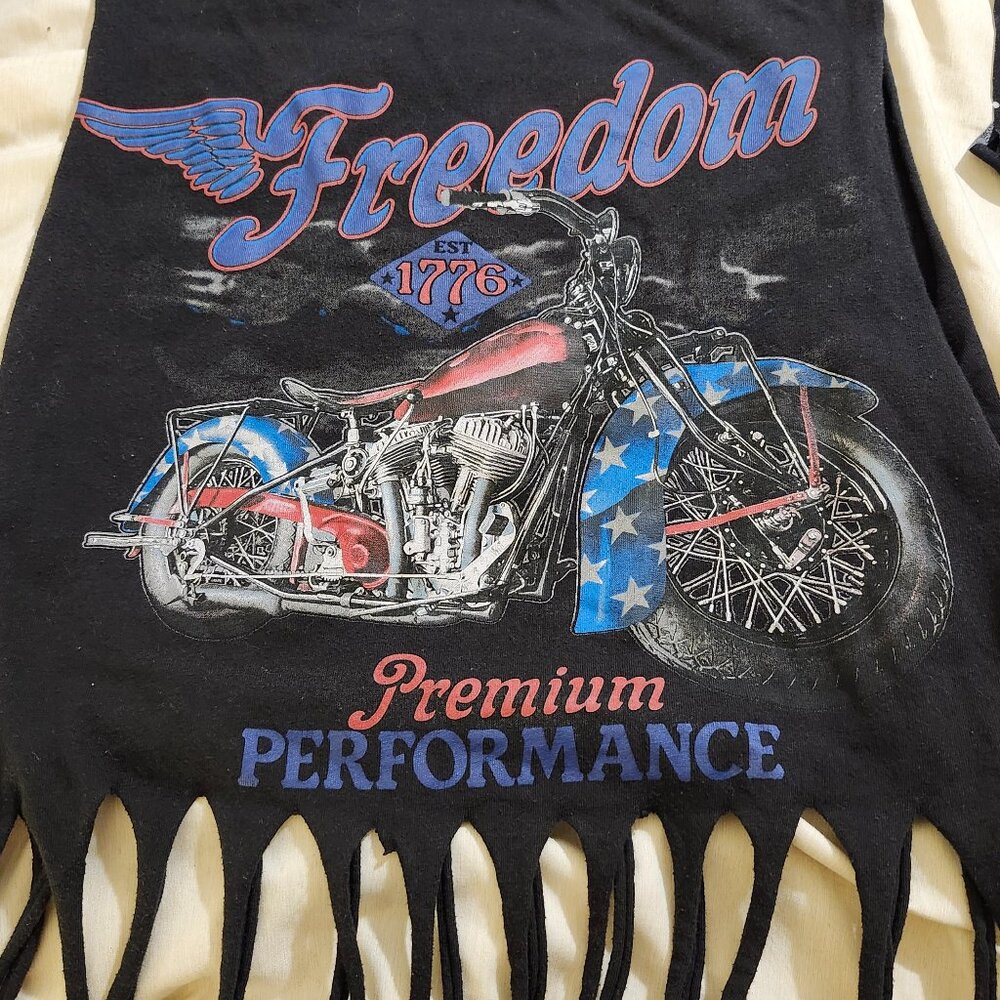 Vintage motorcycle tank top